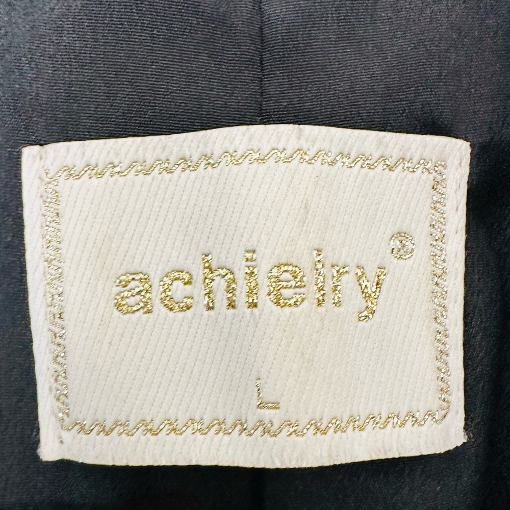 Vintage Achielry black single-breasted sleeveless blazer - Picture 7 of 8